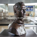 European style high quality art work figure bronze young man bust statue for outdoor indoor decoration